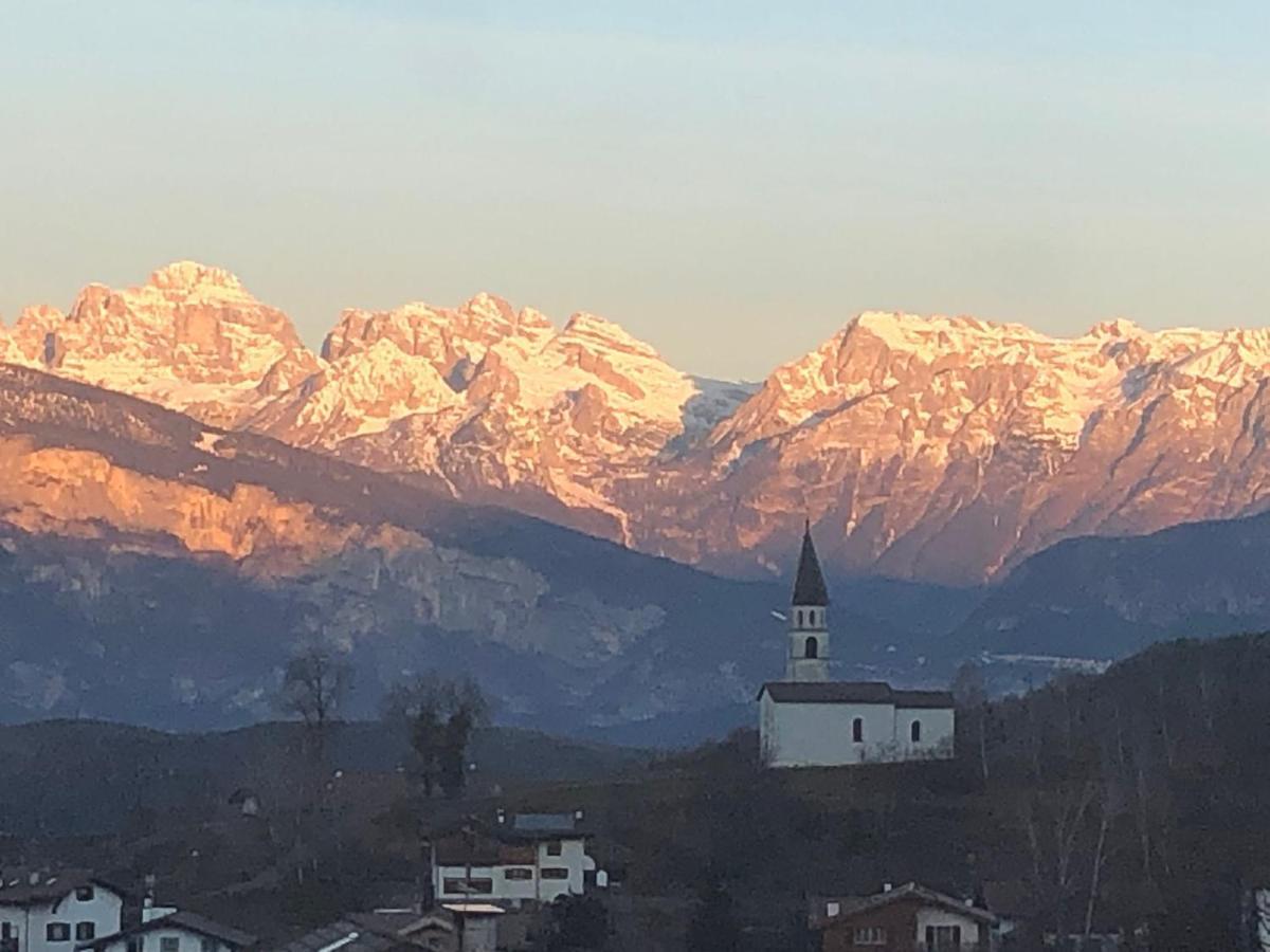 Appartamento Luminoso, Giardino, Vista Dolomiti. Baselga di Pine Bagian luar foto